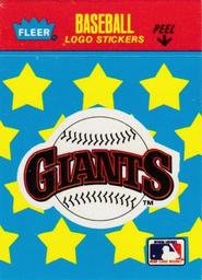 1987 Fleer Classic Miniatures - Logo Stickers (Stars) #NNO San Francisco Giants Front