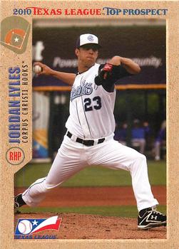 2010 Grandstand Texas League Top Prospects #NNO Jordan Lyles Front