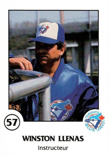 1988 Toronto Blue Jays Fire Safety French #NNO Winston Llenas Front