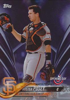 2018 Topps Opening Day - Purple #5 Buster Posey Front