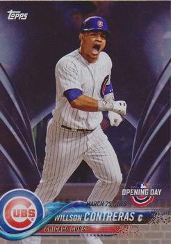 2018 Topps Opening Day - Purple #23 Willson Contreras Front