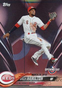 2018 Topps Opening Day - Purple #34 Billy Hamilton Front