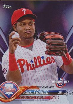 2018 Topps Opening Day - Purple #80 Maikel Franco Front