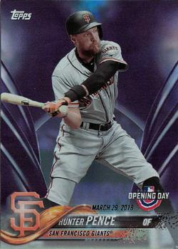 2018 Topps Opening Day - Purple #90 Hunter Pence Front