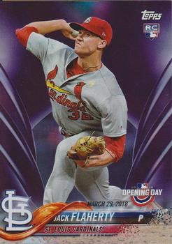 2018 Topps Opening Day - Purple #130 Jack Flaherty Front