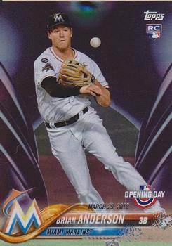 2018 Topps Opening Day - Purple #131 Brian Anderson Front