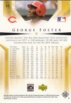 2004 SP Legendary Cuts #44 George Foster Back