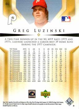 2004 SP Legendary Cuts #46 Greg Luzinski Back