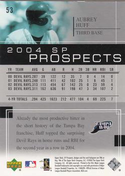 2004 SP Prospects #53 Aubrey Huff Back