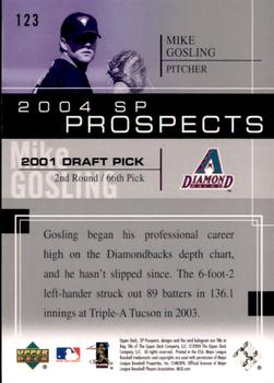 2004 SP Prospects #123 Mike Gosling Back
