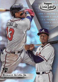 2018 Topps Gold Label #99 Ronald Acuña Jr. Front