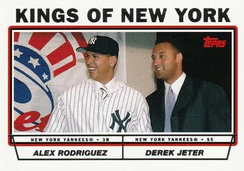 2004 Topps #693 Kings of New York (Alex Rodriguez / Derek Jeter) Front