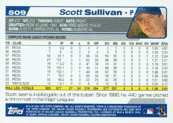 2004 Topps #509 Scott Sullivan Back