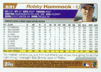 2004 Topps #531 Robby Hammock Back