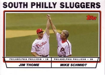 2004 Topps #695 South Philly Sluggers (Jim Thome / Mike Schmidt) Front
