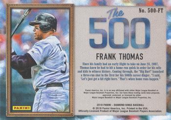2018 Panini Diamond Kings - The 500 #500-FT Frank Thomas Back