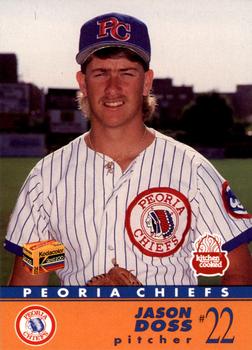 1991 Peoria Chiefs #7 Jason Doss Front