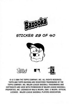 2004 Bazooka - 4-on-1 Stickers #29 Jeff Mathis / Victor Martinez / Ivan Rodriguez / Jorge Posada Back