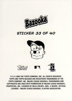 2004 Bazooka - 4-on-1 Stickers #33 Ramon Nivar / Bobby Jenks / Richie Sexson / Ryan Klesko Back
