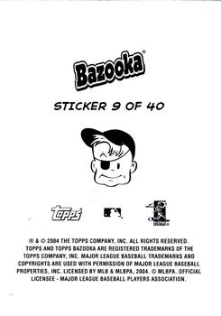2004 Bazooka - 4-on-1 Stickers #9 Torii Hunter / Garret Anderson / Bobby Abreu / Ken Griffey Jr. Back