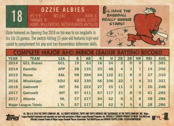2018 Topps Archives #18 Ozzie Albies Back