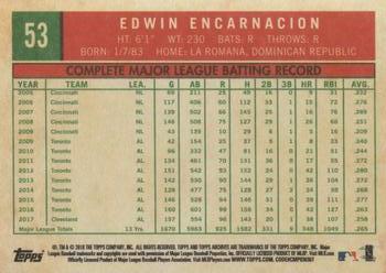2018 Topps Archives #53 Edwin Encarnacion Back