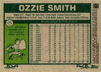 2018 Topps Archives #171 Ozzie Smith Back