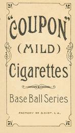 1910-19 Coupon Cigarettes (T213) #NNO Hal Chase Back