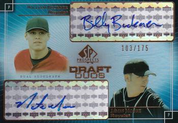 2004 SP Prospects - Draft Duos Dual Autographs #DD-BM Billy Buckner / James Moore Front