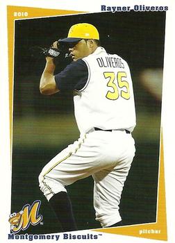 2010 Grandstand Montgomery Biscuits #NNO Rayner Oliveros Front