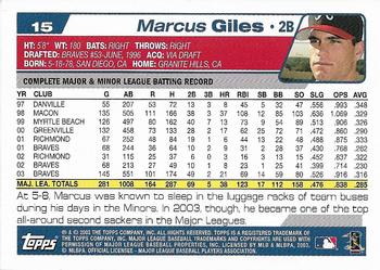 2004 Topps 1st Edition #15 Marcus Giles Back