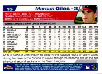 2004 Topps Chrome #15 Marcus Giles Back