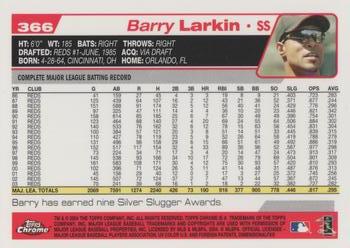 2004 Topps Chrome #366 Barry Larkin Back