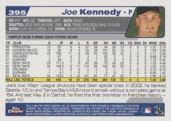 2004 Topps Chrome #395 Joe Kennedy Back