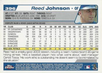 2004 Topps Chrome #396 Reed Johnson Back