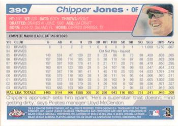 2004 Topps Chrome #390 Chipper Jones Back