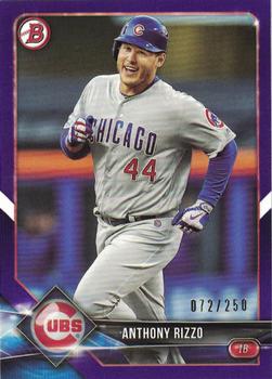 2018 Bowman - Purple #33 Anthony Rizzo Front