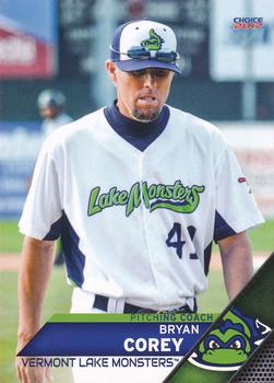 2017 Choice Vermont Lake Monsters #40 Bryan Corey Front