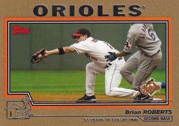 2004 Topps - Gold #432 Brian Roberts Front