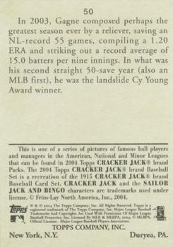 2004 Topps Cracker Jack #50 Eric Gagne Back