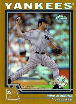 2004 Topps Chrome - Gold Refractors #27 Mike Mussina Front