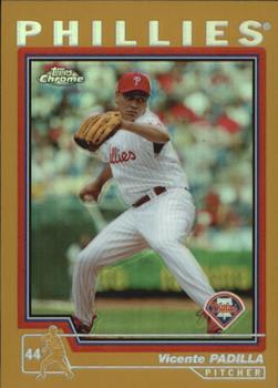 2004 Topps Chrome - Gold Refractors #59 Vicente Padilla Front