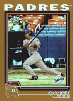 2004 Topps Chrome - Gold Refractors #154 Xavier Nady Front