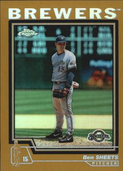 2004 Topps Chrome - Gold Refractors #176 Ben Sheets Front