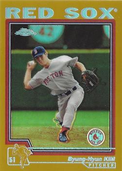 2004 Topps Chrome - Gold Refractors #198 Byung-Hyun Kim Front