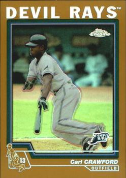 2004 Topps Chrome - Gold Refractors #273 Carl Crawford Front
