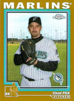 2004 Topps Chrome - Gold Refractors #295 Chad Fox Front