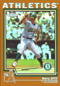 2004 Topps Chrome - Gold Refractors #300 Barry Zito Front