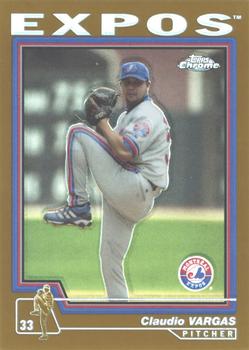 2004 Topps Chrome - Gold Refractors #439 Claudio Vargas Front
