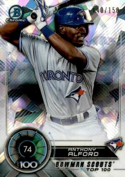2018 Bowman - Bowman Chrome Scouts' Top 100 Atomic #BTP-74 Anthony Alford Front